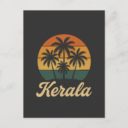 Kerala india postkarte (Vorderseite)