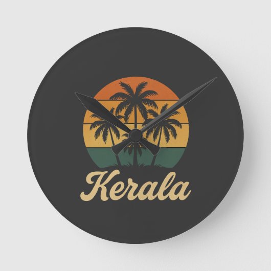 Kerala india runde wanduhr (Vorderseite)