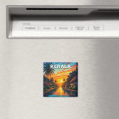 Kerala India Sunset Magnet (In Situ (Geschirrspüler))