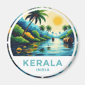 Kerala India Sunset Magnet (Vorne)
