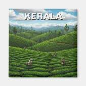 Kerala India Tea Plantation Magnet (Vorne)