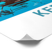 Kerala India Travel Print Poster (Ecke)