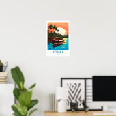 Kerala India Travel Print Poster (Heimbüro)