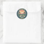 Kerala Indien Runder Aufkleber (Tasche)