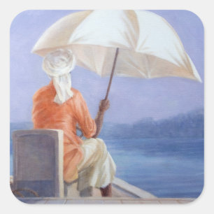 Kerala-Kapitän Quadratischer Aufkleber