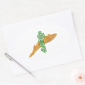 Kerala Ovaler Aufkleber (Umschlag)