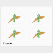 Kerala Ovaler Aufkleber (Blatt)