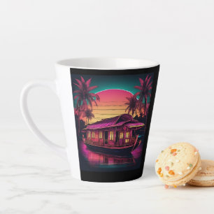 Kerala rosa Hausboot Milchtasse