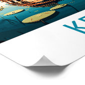 Kerala Travel Print Wall Art Kerala Wall Hanging H Poster (Ecke)