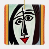Keramik abstrakte Kunst Keramikornament (Rückseite)