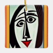 Keramik abstrakte Kunst Keramikornament (Vorderseite)