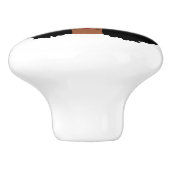 Keramik Afro Door Knob Keramikknauf (Seitenansicht)