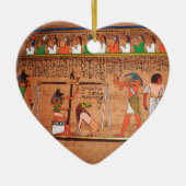Keramik Ägypten-Hieroglyphen Keramik Ornament (Vorne)