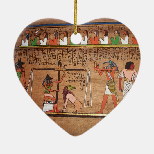 Keramik Ägypten-Hieroglyphen Keramik Ornament (Hinten)