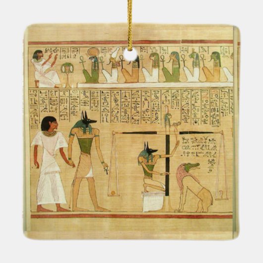 Keramik Ägypten-Hieroglyphen Keramikornament (Rückseite)