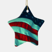 Keramik American Flag Star Shaped Ornament (Rechts)