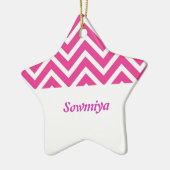 Keramik-Anhänger in Form eines Sterns Keramik Ornament (Links)