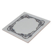 Keramik Art Deco Rahmen Tile. Fliese (Seite)