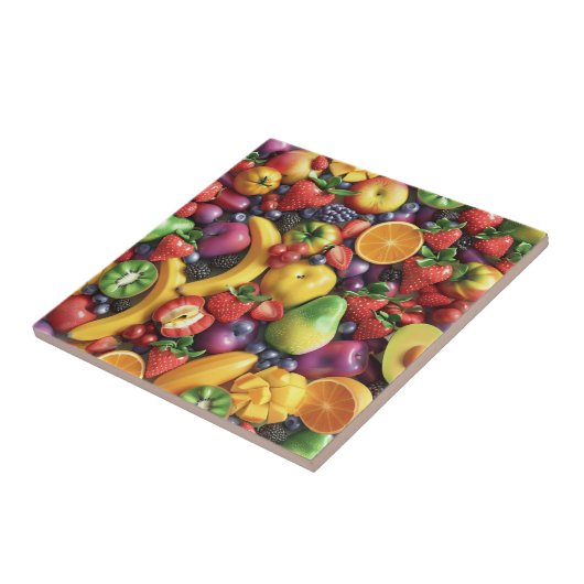 Keramik aus gemischtem Obst Fliese (Seite)