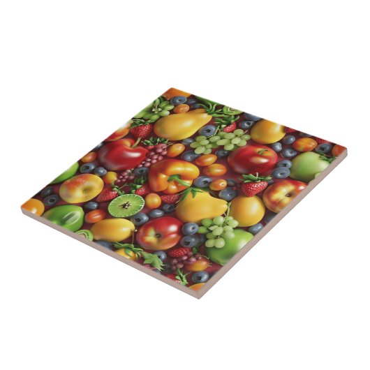 Keramik aus gemischtem Obst Fliese (Seite)