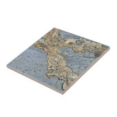 Keramik aus goldfarbenem Marmor Fliese (Seite)