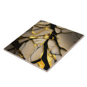 Keramik aus Goldmarmor mit schwarzen kristallinen Fliese (Seite)