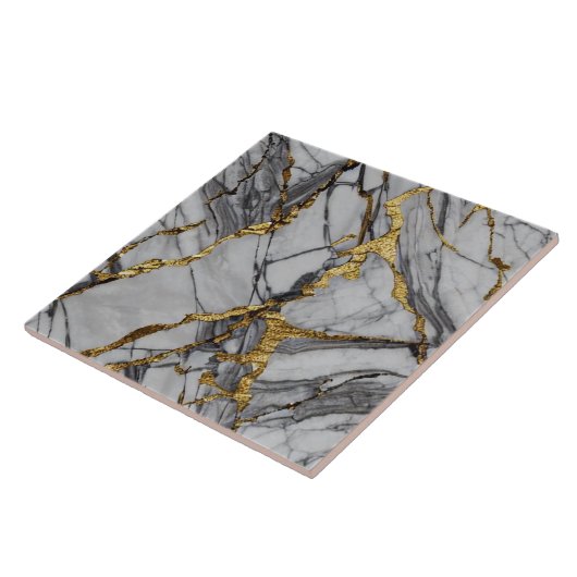 Keramik aus Graumarmor Fliese (Seite)