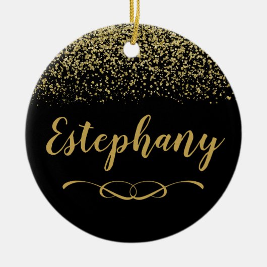 Keramik aus individuelle Name Ornament (Vorne)