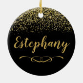 Keramik aus individuelle Name Ornament (Hinten)