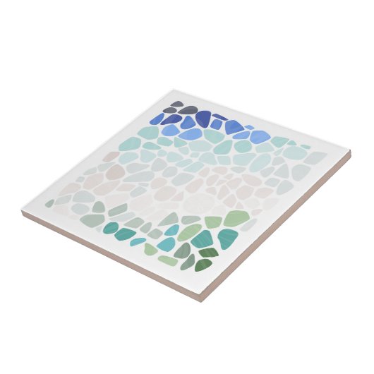 Keramik aus Meerglas Fliese (Seite)