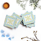 Keramik aus Mosaik (blau-gelb) Fliese