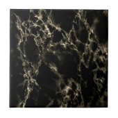 Keramik aus schwarzem und goldfarbenem Marmor Fliese (Vorderseite)