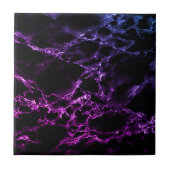 Keramik aus schwarzem und Lila Marmorstein Fliese (Vorderseite)