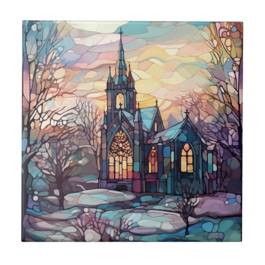 Keramik aus verkettetem Glas Fliese (Vorderseite)