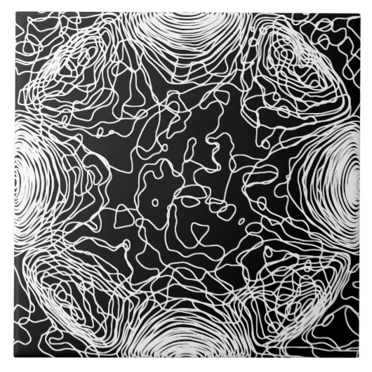 Keramik aus Weißgarn Fliese (Vorderseite)