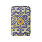 Keramik Azulejo Art-blaue orange Bad-Matte Badematte (Vorderseite Vertikal)