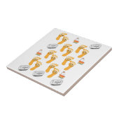 Keramik Badezimmer Happy Feet Soap Fliese (Seite)