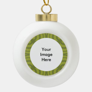 Keramik Ball Green Frame Ornament! Keramik Kugel-Ornament