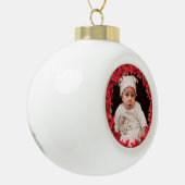 Keramik Ball Kind/Baby Foto Gerahmte Einrichtung Kugel-Ornament (Links)