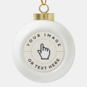 Keramik Ball Ornament - Benutzerdefiniert (Bild/Te (Vorderseite)