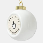 Keramik Ball Ornament - Benutzerdefiniert (Bild/Te (Rechts)