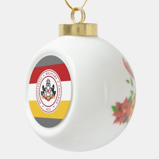 * Keramik Ball Ornament mit PMC Flag Logo (Rechts)