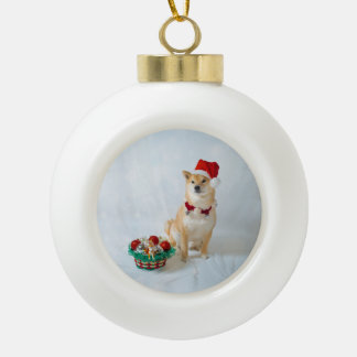 Keramik-Ball-Verzierung Sankt Barkley Keramik Kugel-Ornament