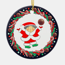 Keramik Basketball Holiday Keramik Ornament