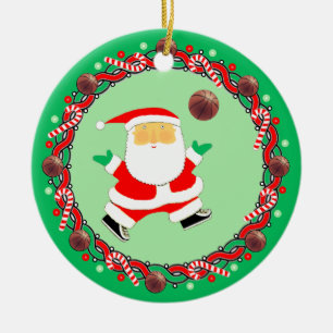 Keramik Basketball Holiday Ornament
