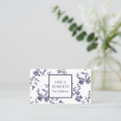 Keramik Beauty Salon Vintag Flora Ernennung Terminkarte (Stehend Vorderseite)