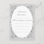 Keramik Begleitkarte (Rückseite)