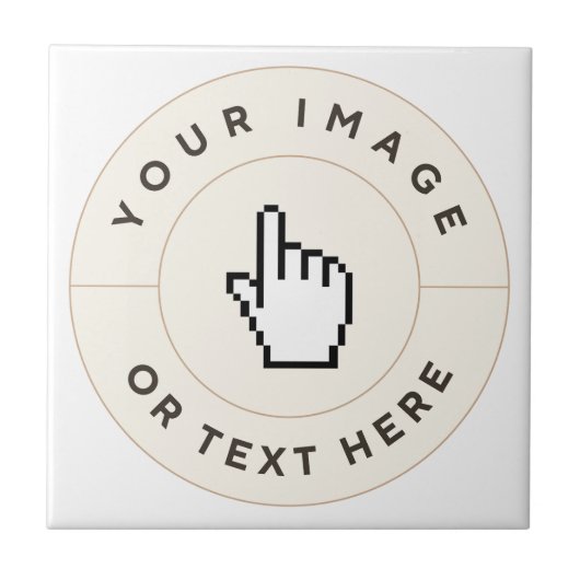 Keramik - Benutzerdefiniert (Bild/Text hinzufügen) Fliese (Vorderseite)
