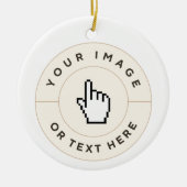 Keramik - Benutzerdefiniert (Bild/Text hinzufügen) Ornament (Vorne)