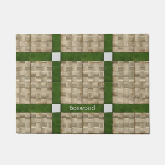 Keramik-Betonziegel-Mittelmeermuster-Name Fußmatte (Vorderseite)